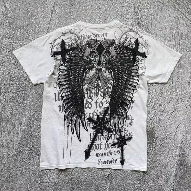Y2K Gothic Wing Cross Classic  - đánh giá và giá Gothic Streetwear Brand